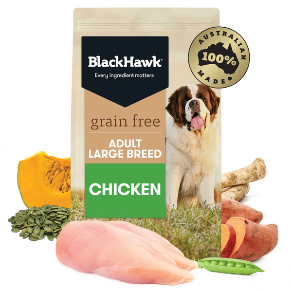 BlackHawk 'GRAIN FREE' Adult Large Breed [15kg] 'Chicken'