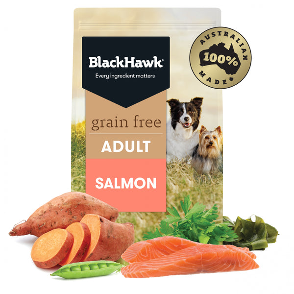 Black Hawk Adult Dog GRAIN FREE 'Salmon' 15KG