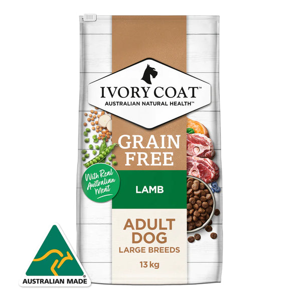 Ivory Coat Large Breed 'Lamb' - Grain Free - 13KG