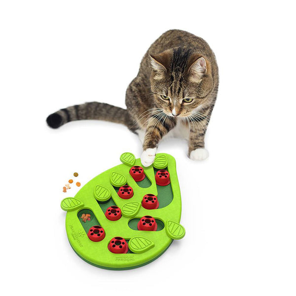Nina Ottosson Puzzle & Play Buggin Out Treat Dispensing Cat Toy - [Green]