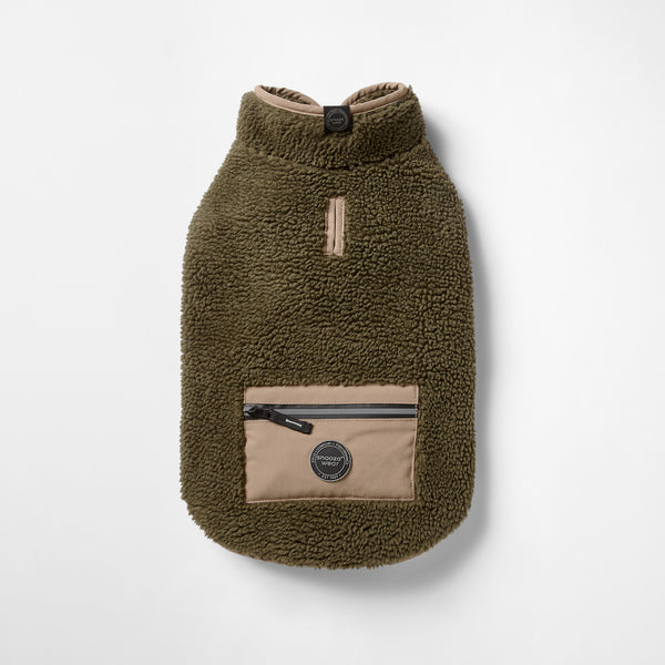 Snooza Wear – Teddy Pocket Coat – [Khaki/Fawn]
