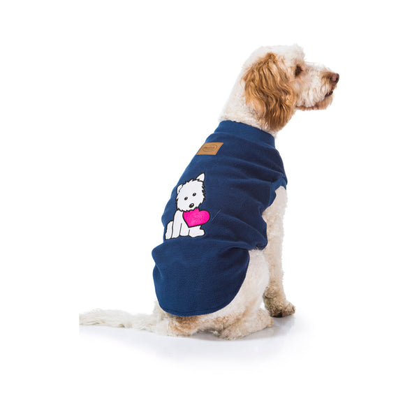 Puppy Heart Blue Dog Pyjamas - 60cm