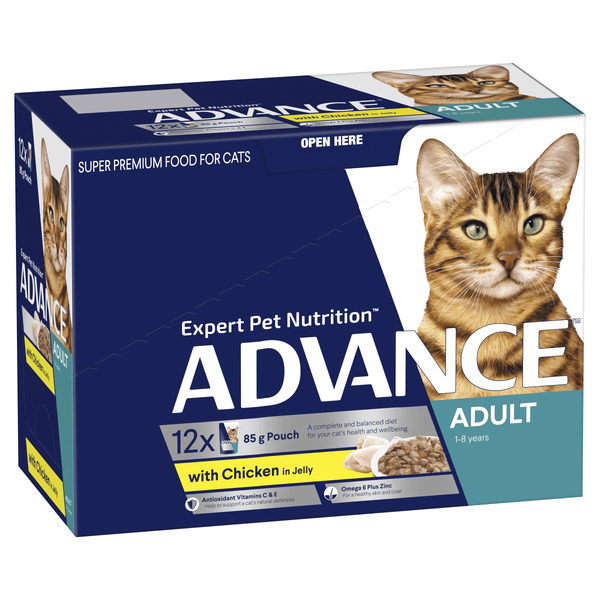 Advance Pouches - Adult Cat [12 x 85g] 'Chicken in Jelly'