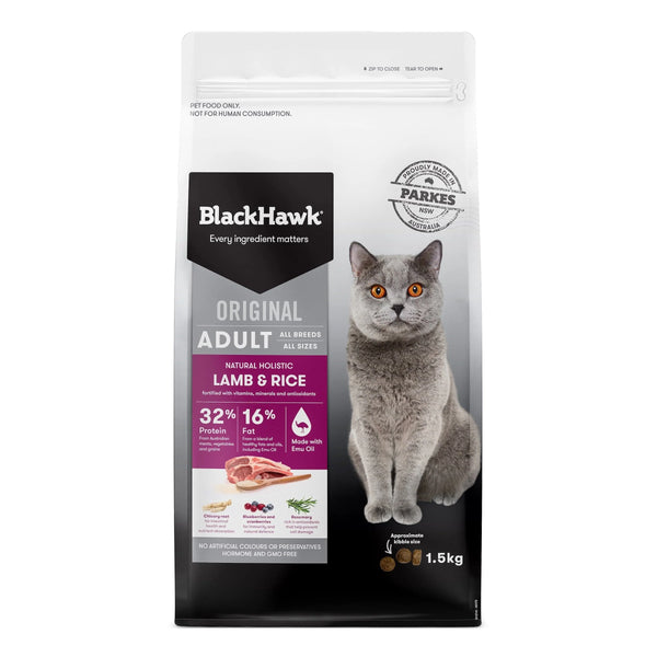 BlackHawk - Adult Cat [3kg] 'Lamb & Rice'
