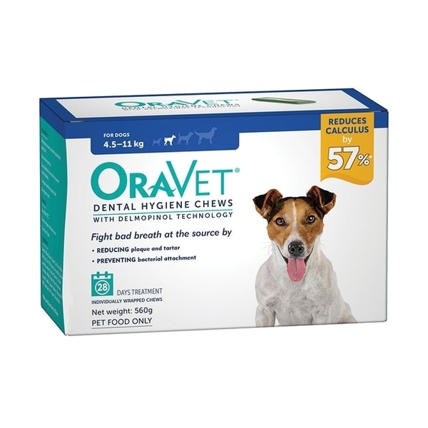 Oravet Dental Chews 'For Dogs 4.5 - 11kg' [S28's]
