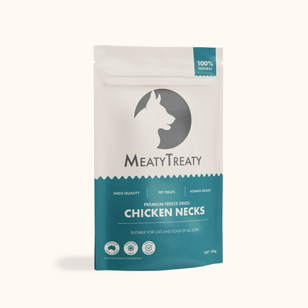 Meaty Treaty Freeze Dried Chicken Necks (100g)