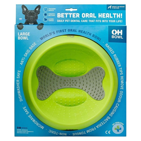 OHBowl Slow Food Tongue Cleaning Dog Bowl