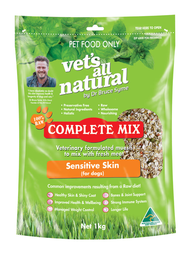 Vets All Natural 'Complete Mix' [Sensitive Skin] 1kg/5kg
