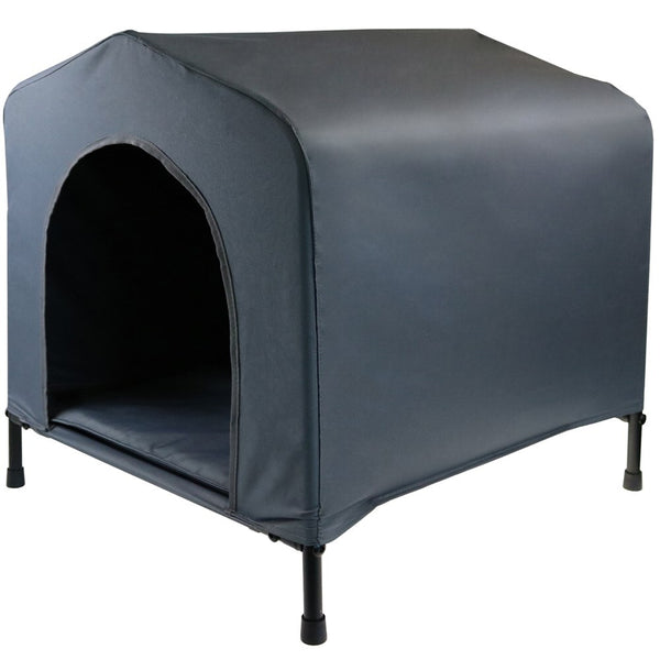YES4PETS Flea and Mite Resistant Dog Kennel - Large [Grey]