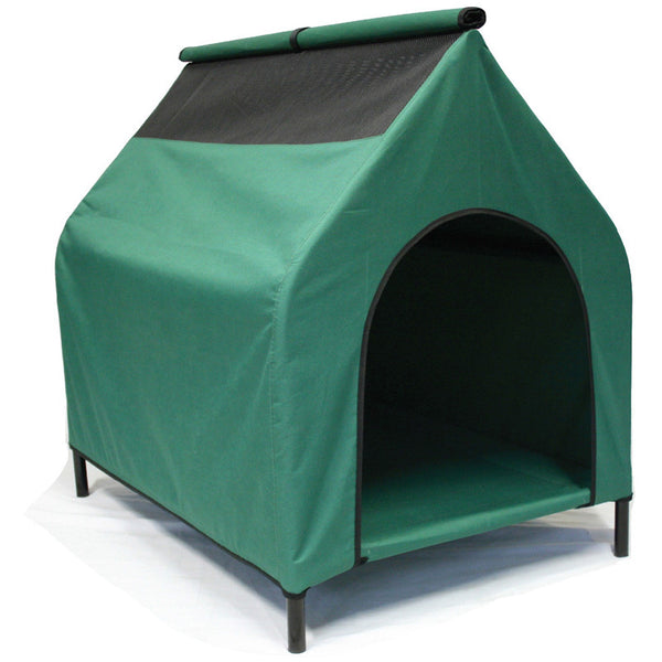 YES4PETS Portable Flea and Mite Resistant Dog Kennel - Waterproof Large [Green]