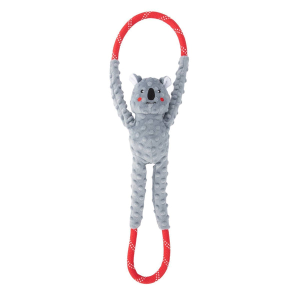 Zippy Paws Squeaker Rope [Koala]